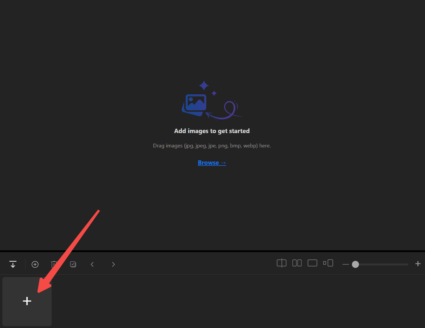 Importing a blurry photo into Nero AI Image Upscaler Desktop