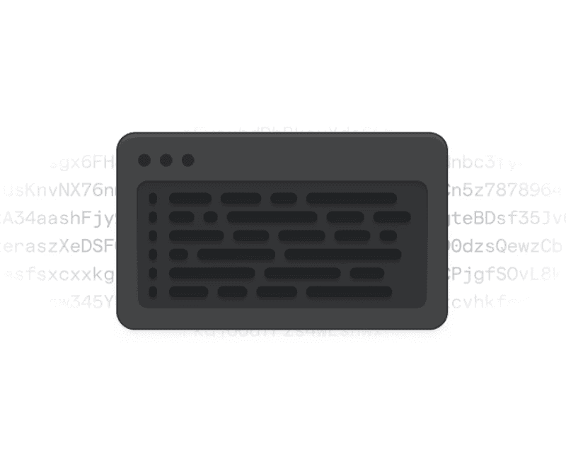 A minimalist white screen featuring a text box, set against a completely white background for a clean look.