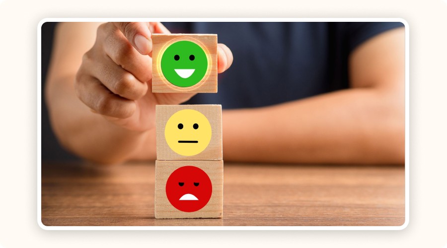 Customer satisfaction emojis