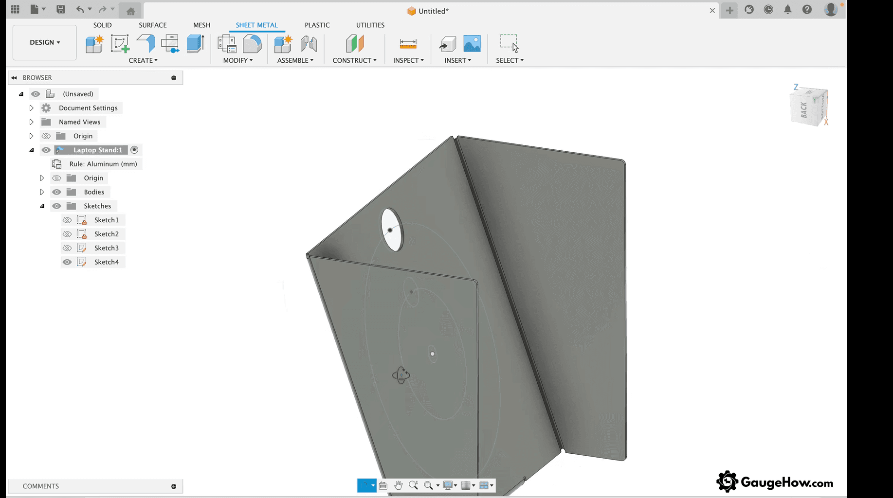 Fusion 360 sheet metal