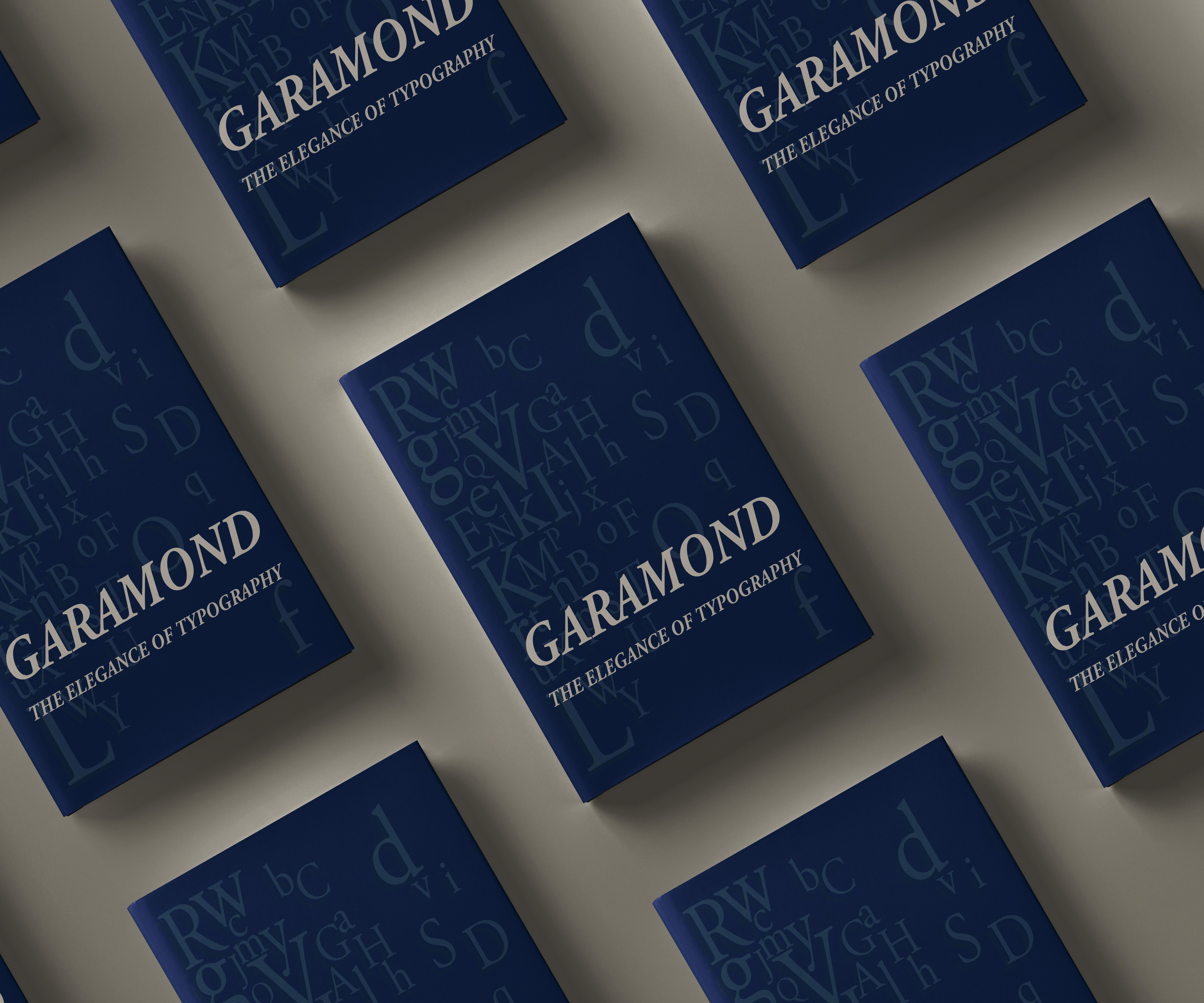 Garamond Book Speciman Cover Mock