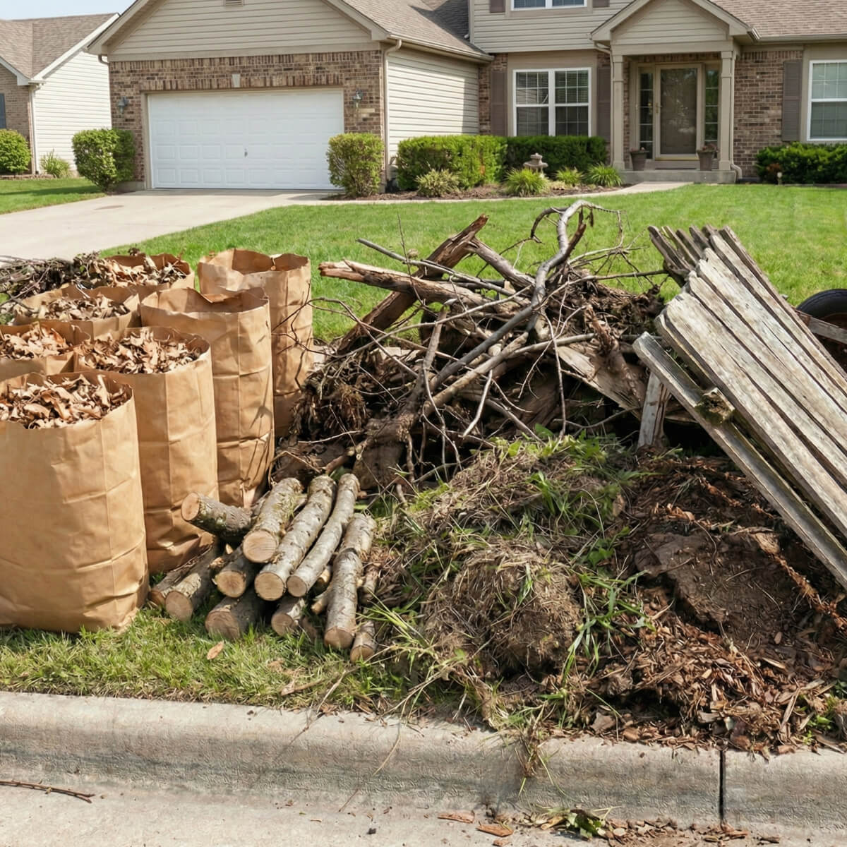 Lake City Junk Removal yard waste removal examples