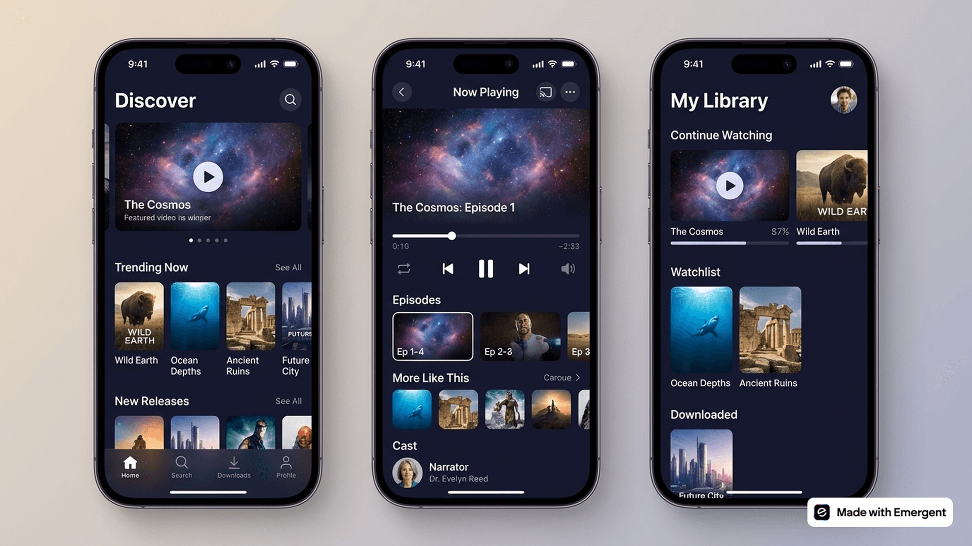 Video Streaming App Made with Emergent