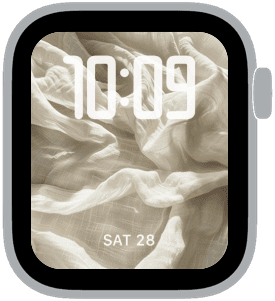 spring linen Apple Watch face preview 3 featuring modern and spring.