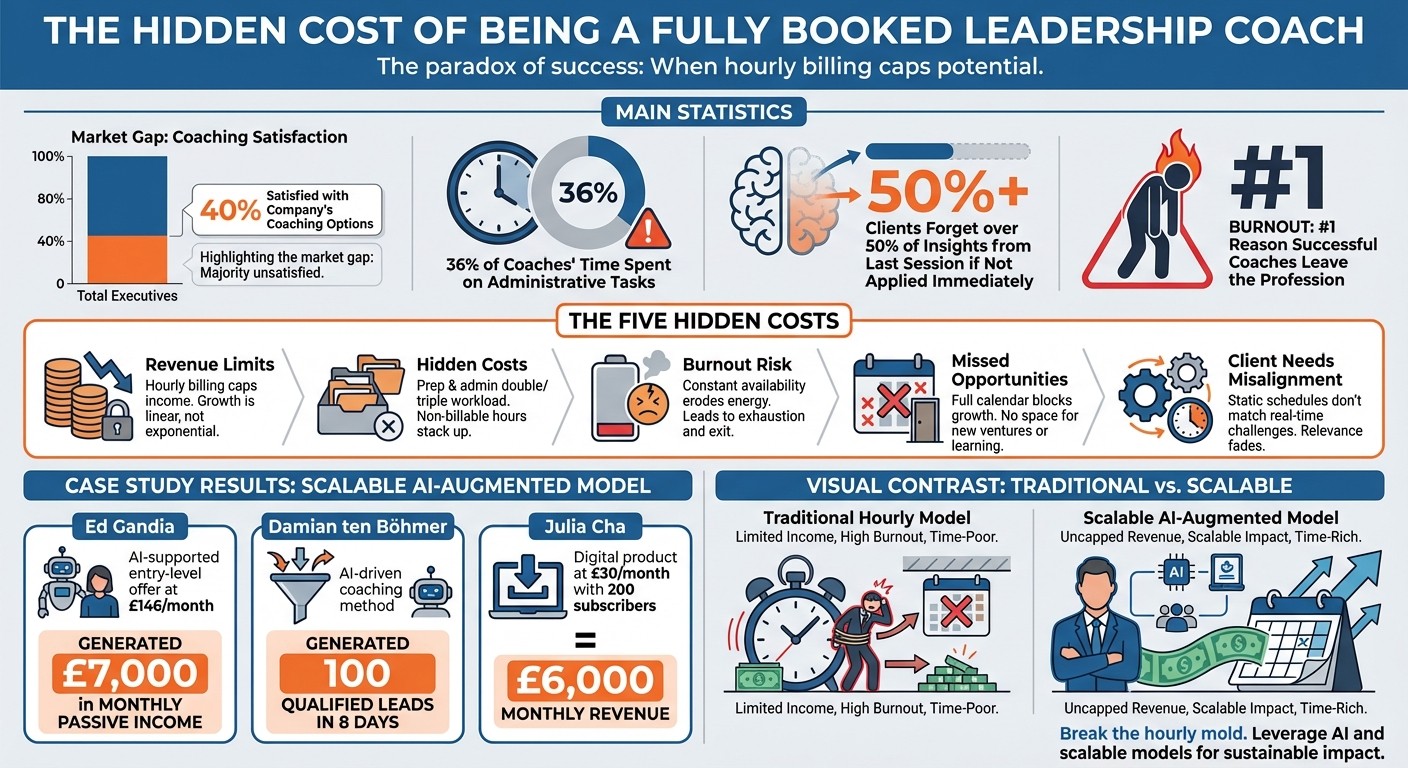 The Hidden Costs of Being a Fully Booked Leadership Coach: Key Statistics