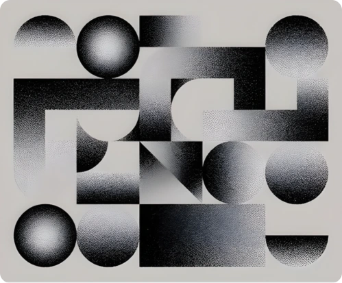 Visual artistico per la pagina domande frequenti di Solunophe design. L'estetica minimalista rappresenta la chiarezza e l'efficacia dei nostri servizi di progettazione grafica e sviluppo web strategico.