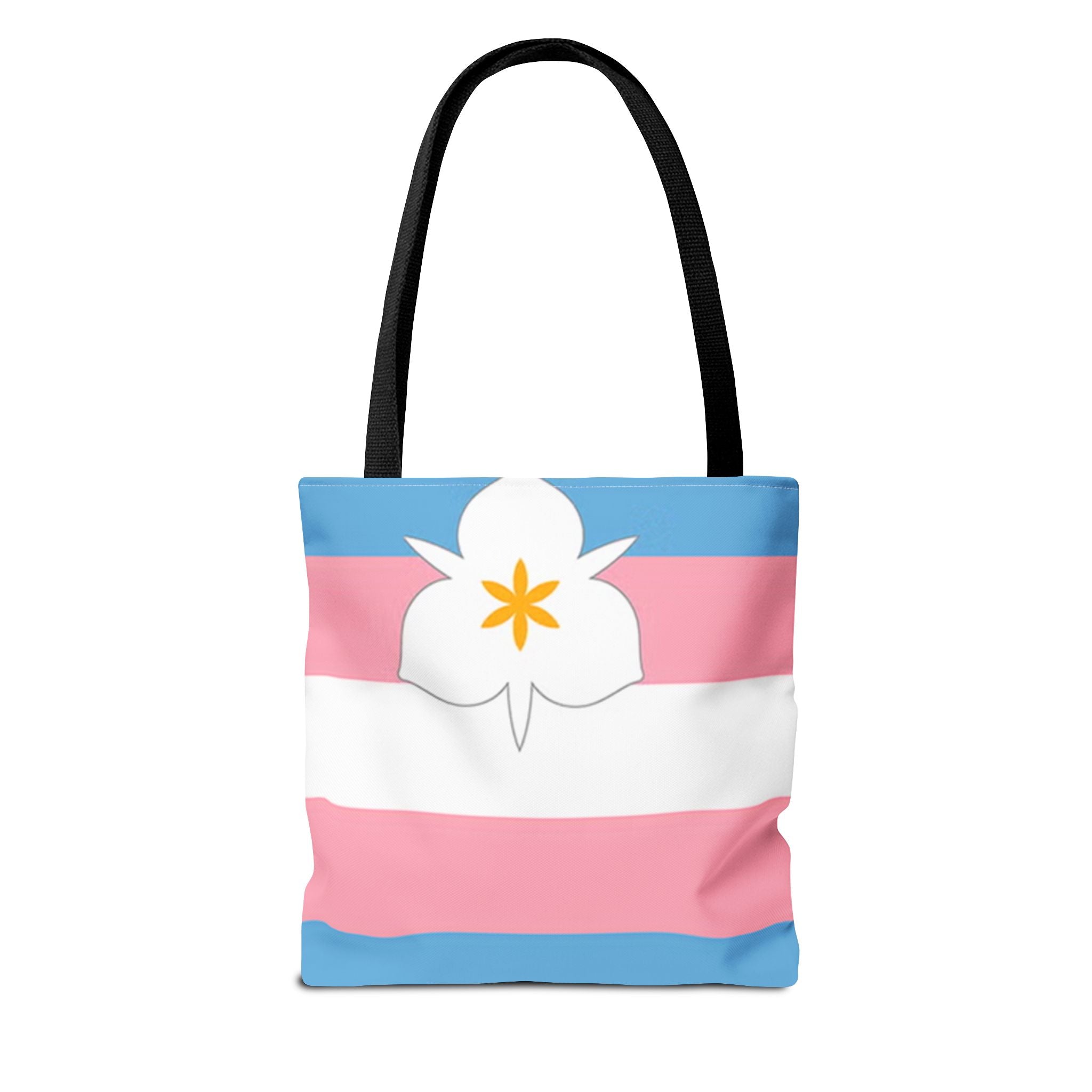 Trans Tote Bag with Salt Lake City Lily - Salt Lake Pride Flags