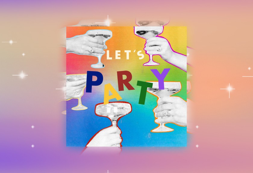 A soft, traditional baby shower template with delicate floral toile background and centered gray text.