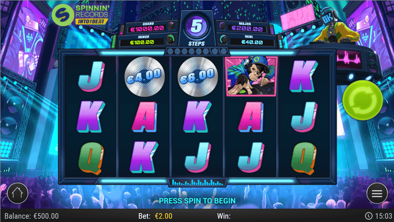 Spinnin' Records Into the Beat - capture mobile officielle Play'n GO
