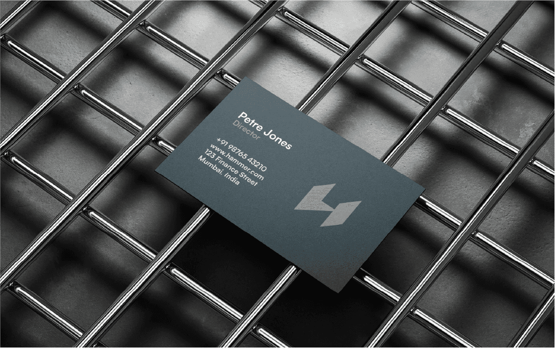 Hammer brand identity mockup