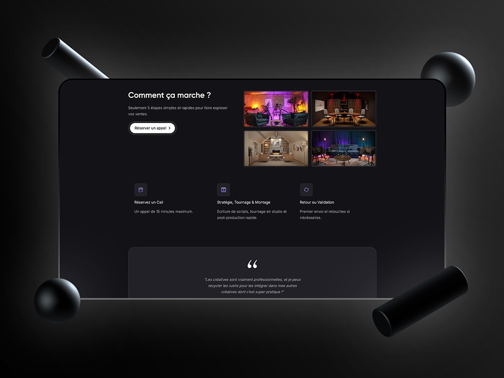 Page présentant les services de podcasts vidéo de Crafter Studio, par Keyz Digital.
