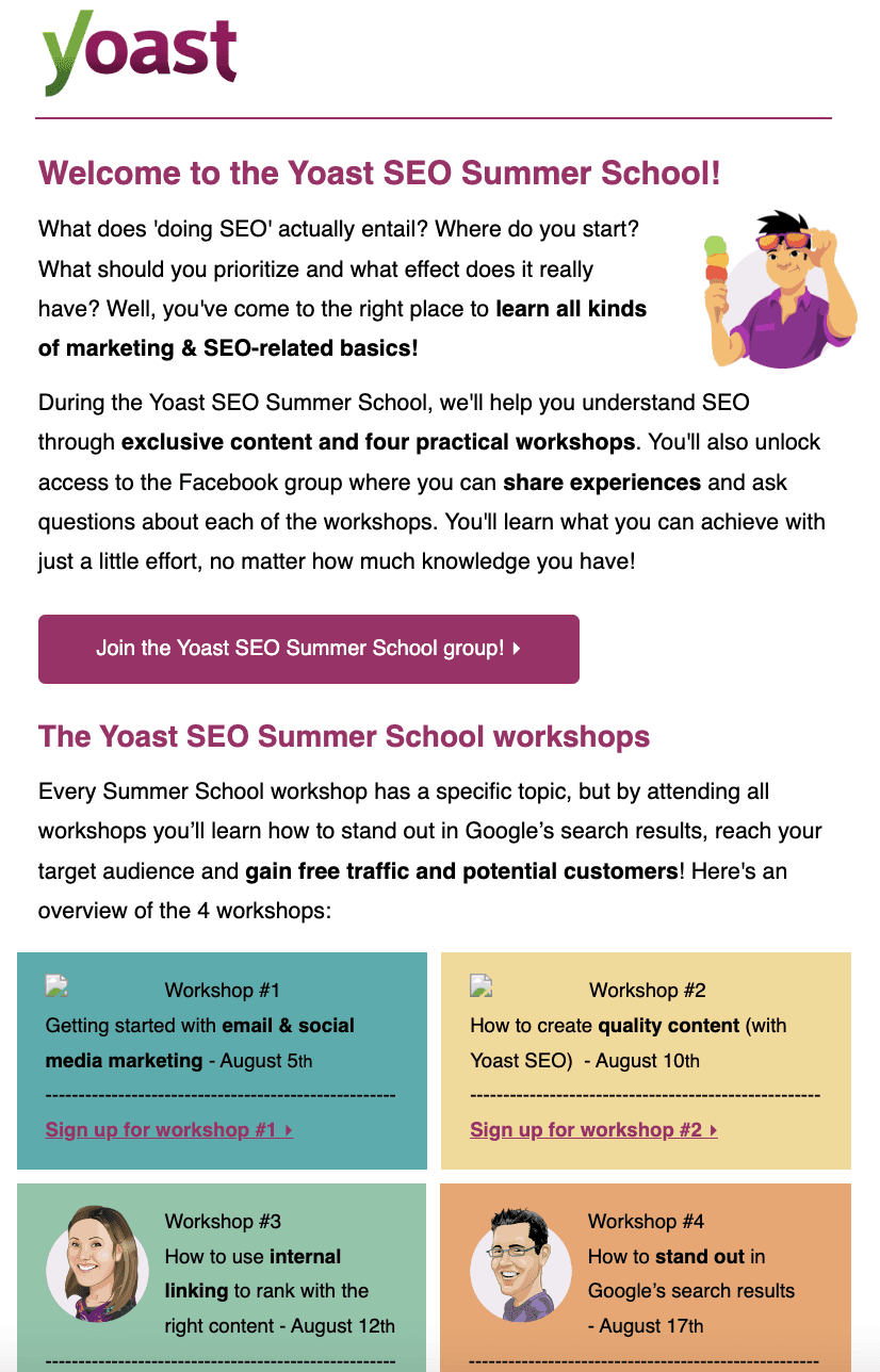 Yoast email