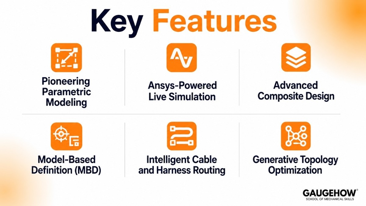 Key Features of ptc creo