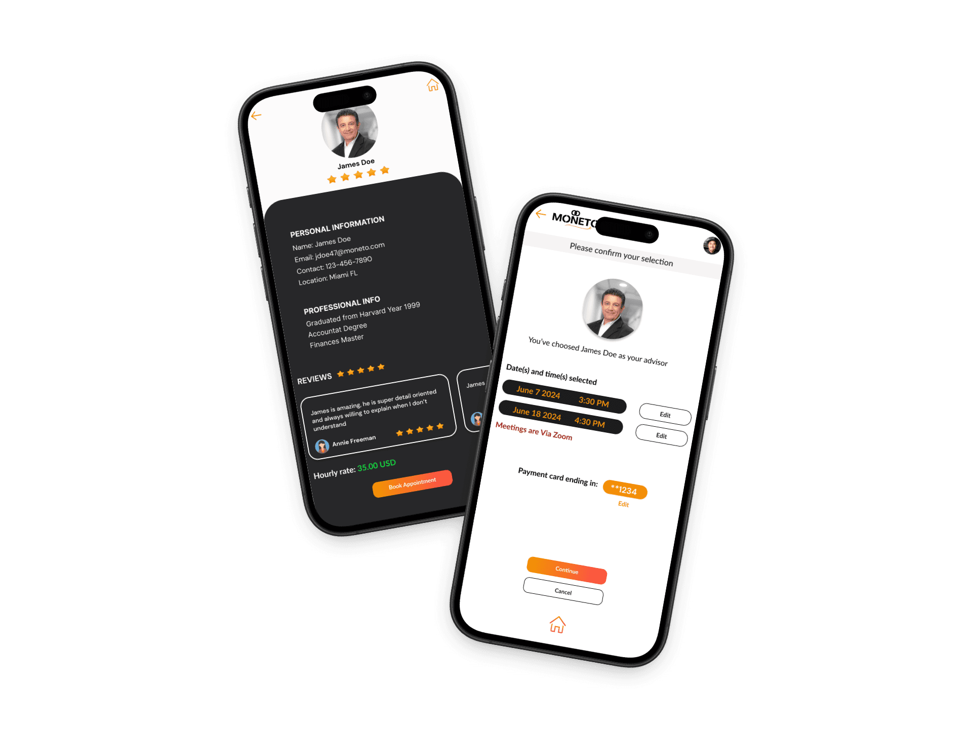 Moneto Mobile Mockup