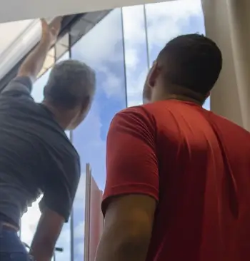 Instalação cortina