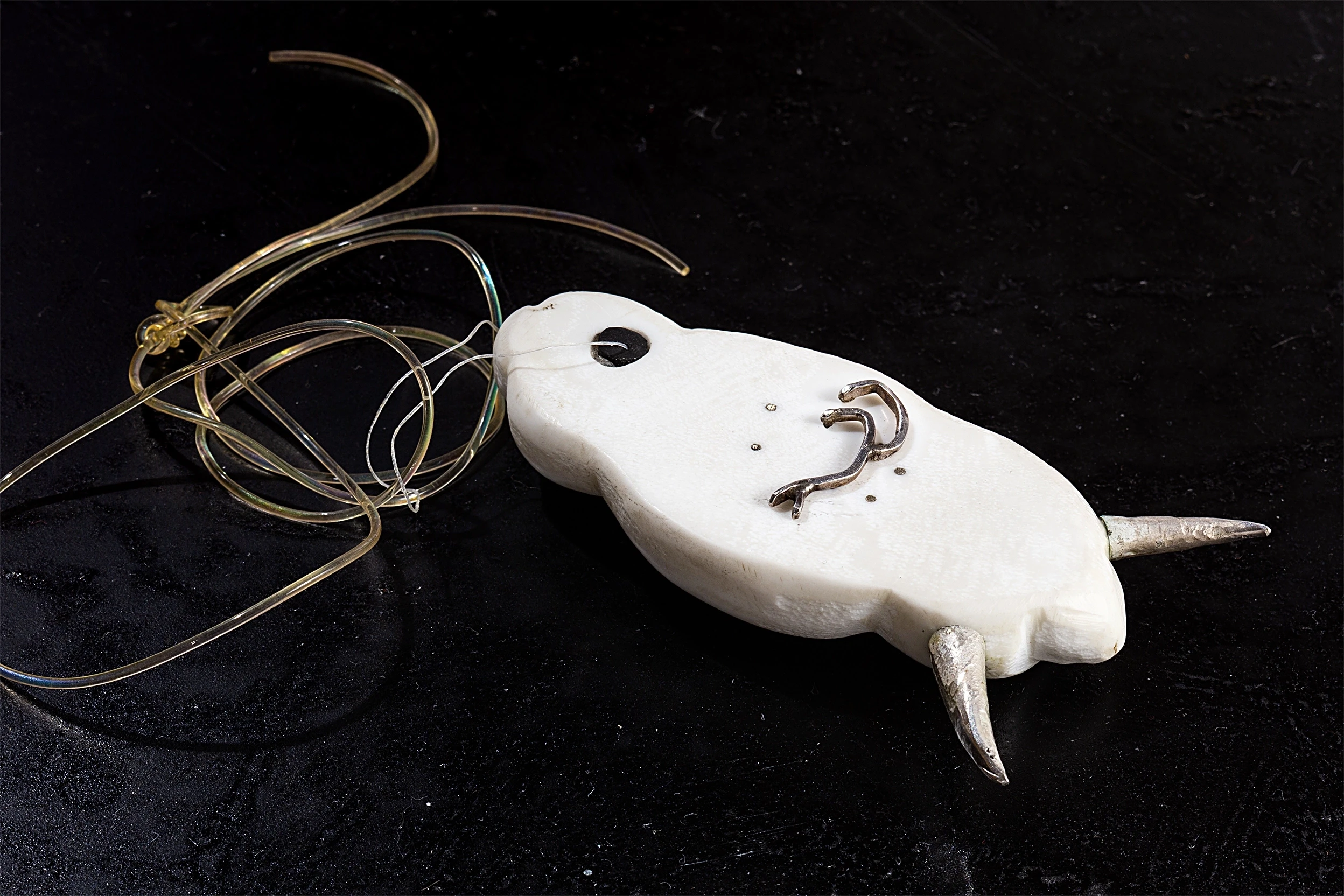 cerambyx AK contemporary jewelry pendant composite stone