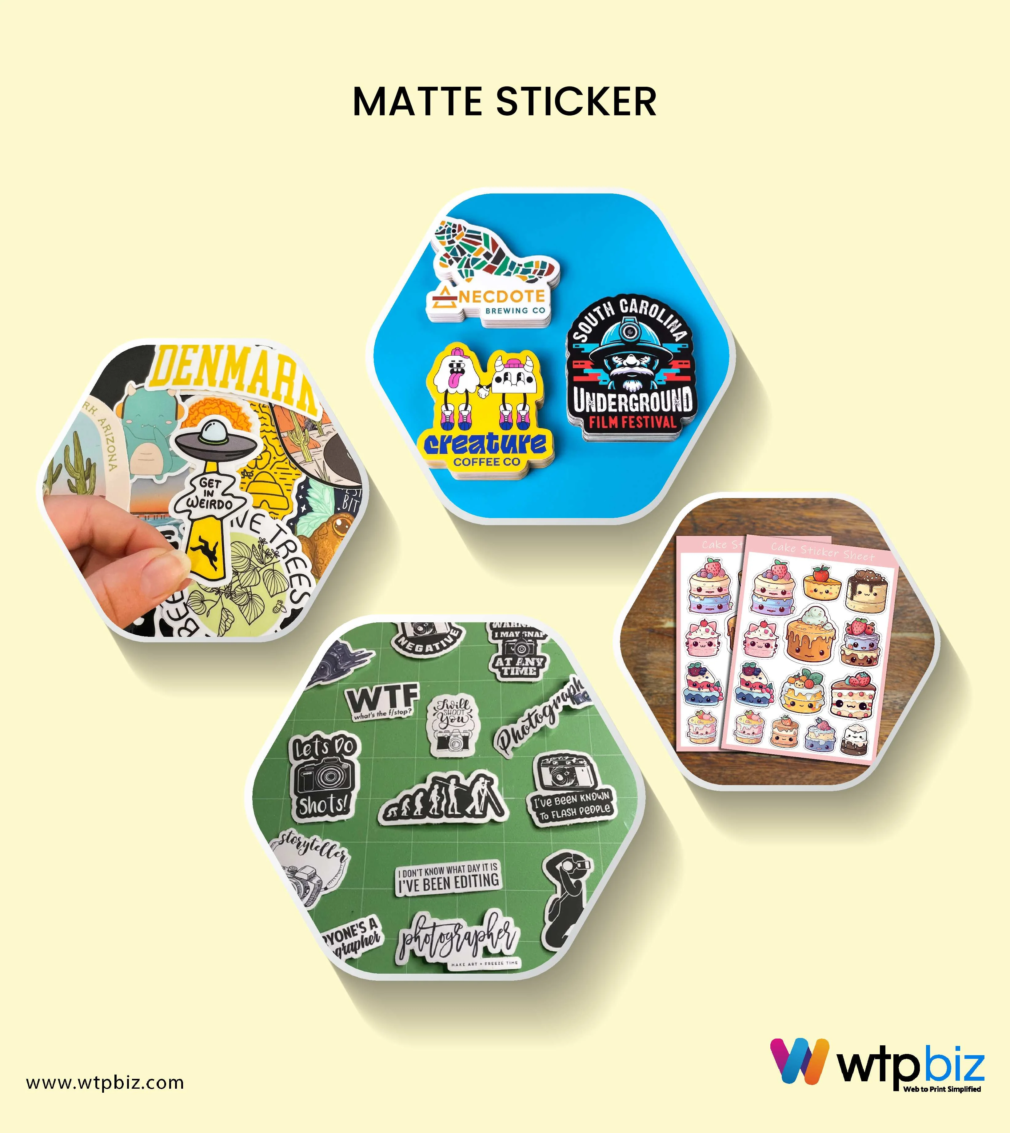 Matte Stickers - WTPBiz