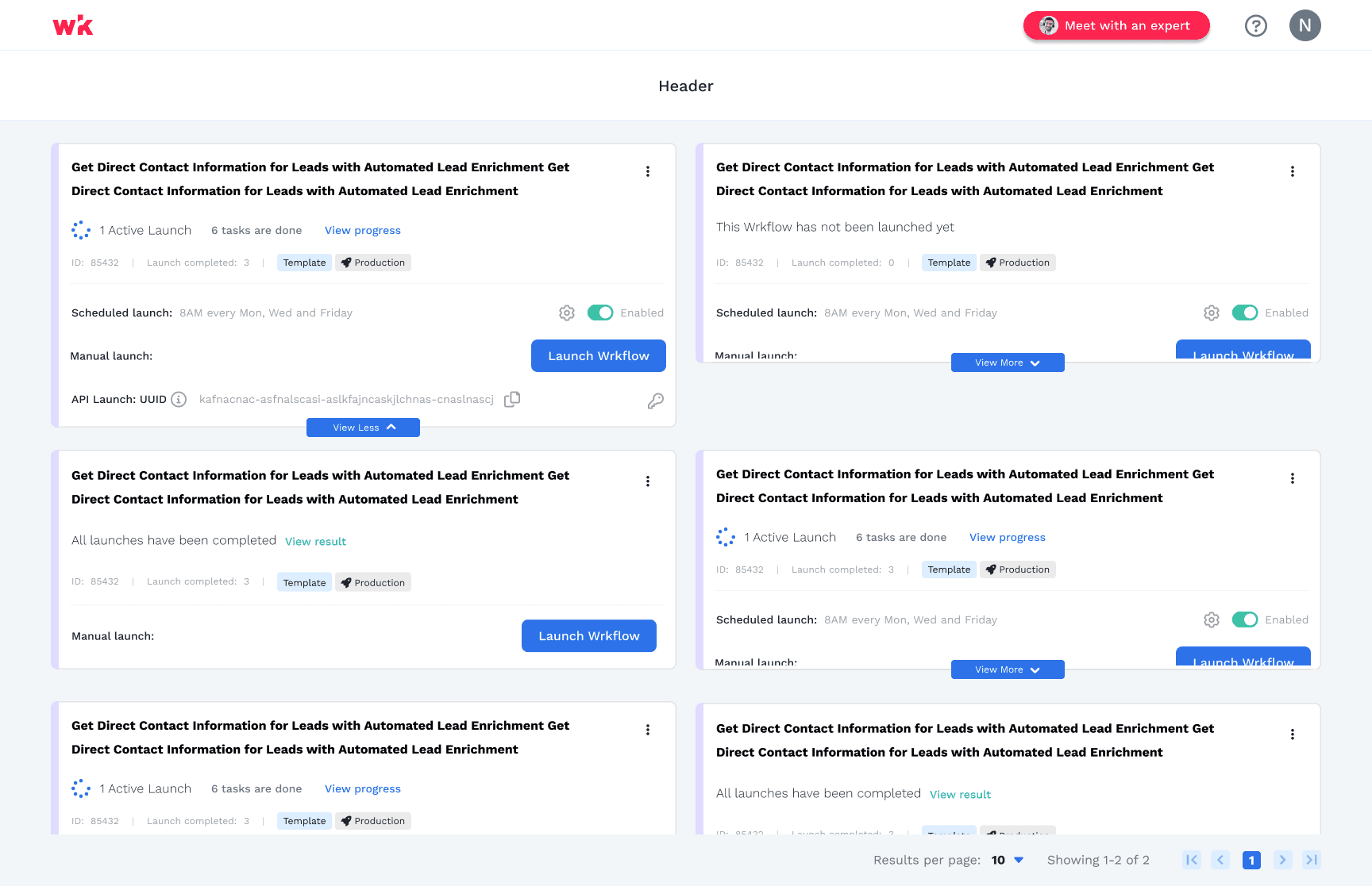 Wrkflow management v1