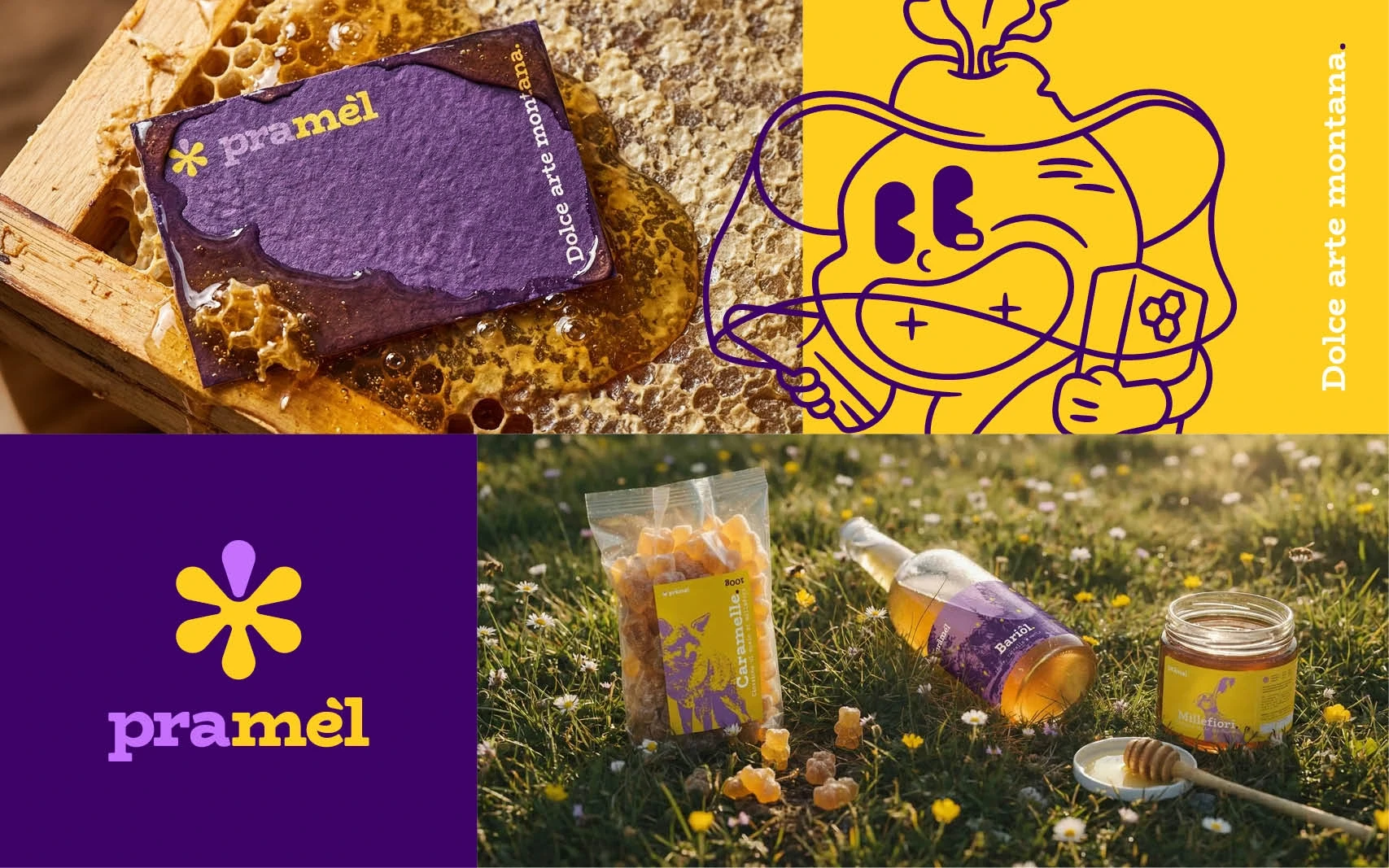 Collage of brand element