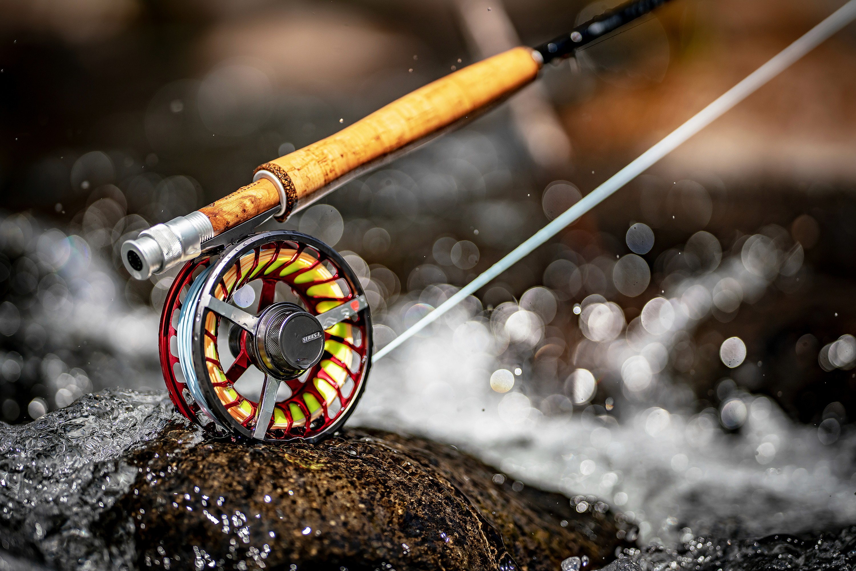 Taylor series-1 with dynmaix rod fly fishing on a river