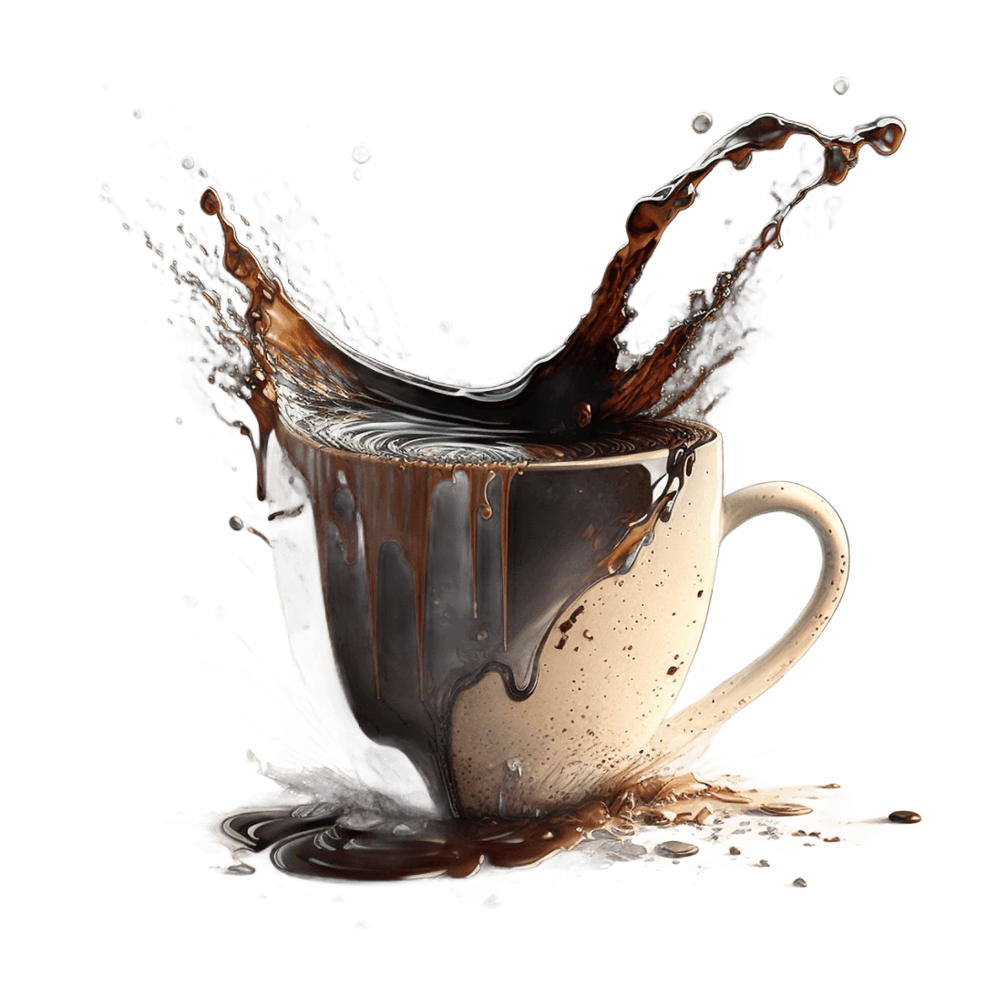 Sliding coffee image on hero section