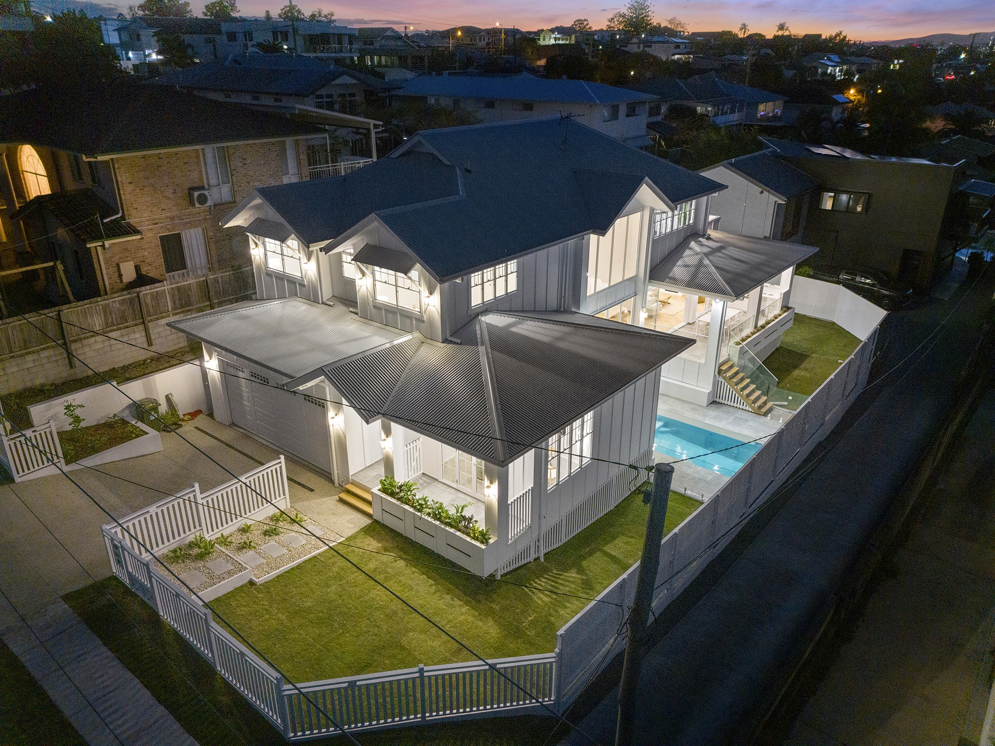 Rear view of Jacaranda House in Brisbane