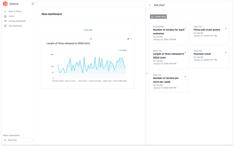 Upsolve AI Embedded Analytics