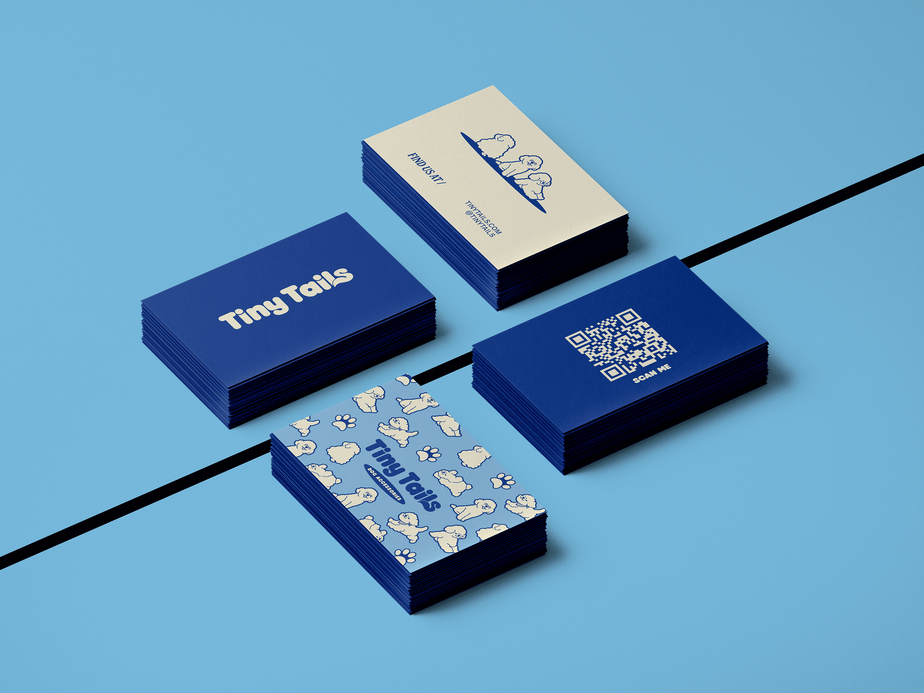 tiny tails, business, dog accessories, illustration, logo, character design, mascot design