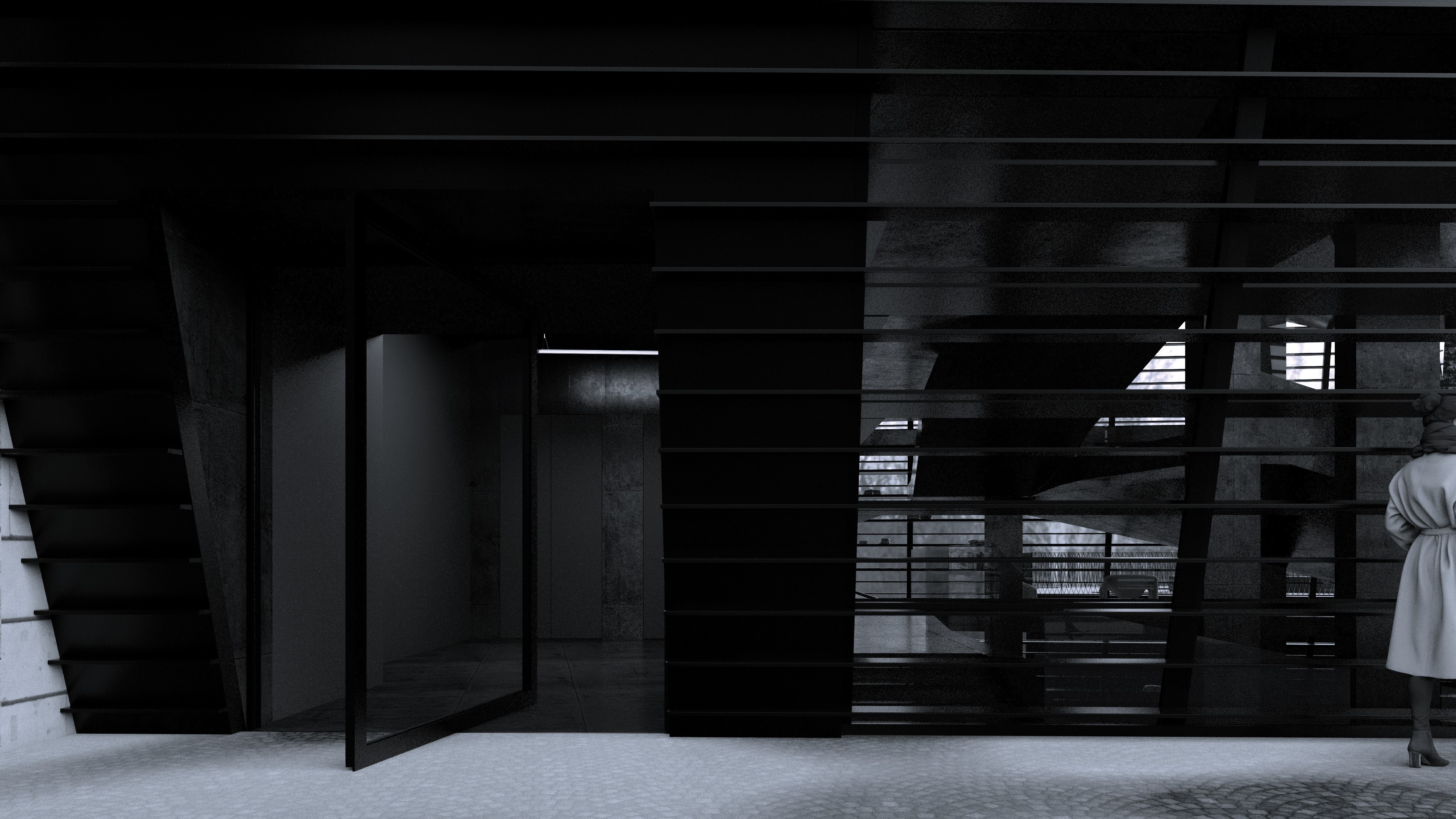 Bibliothéque projet Paris entrée