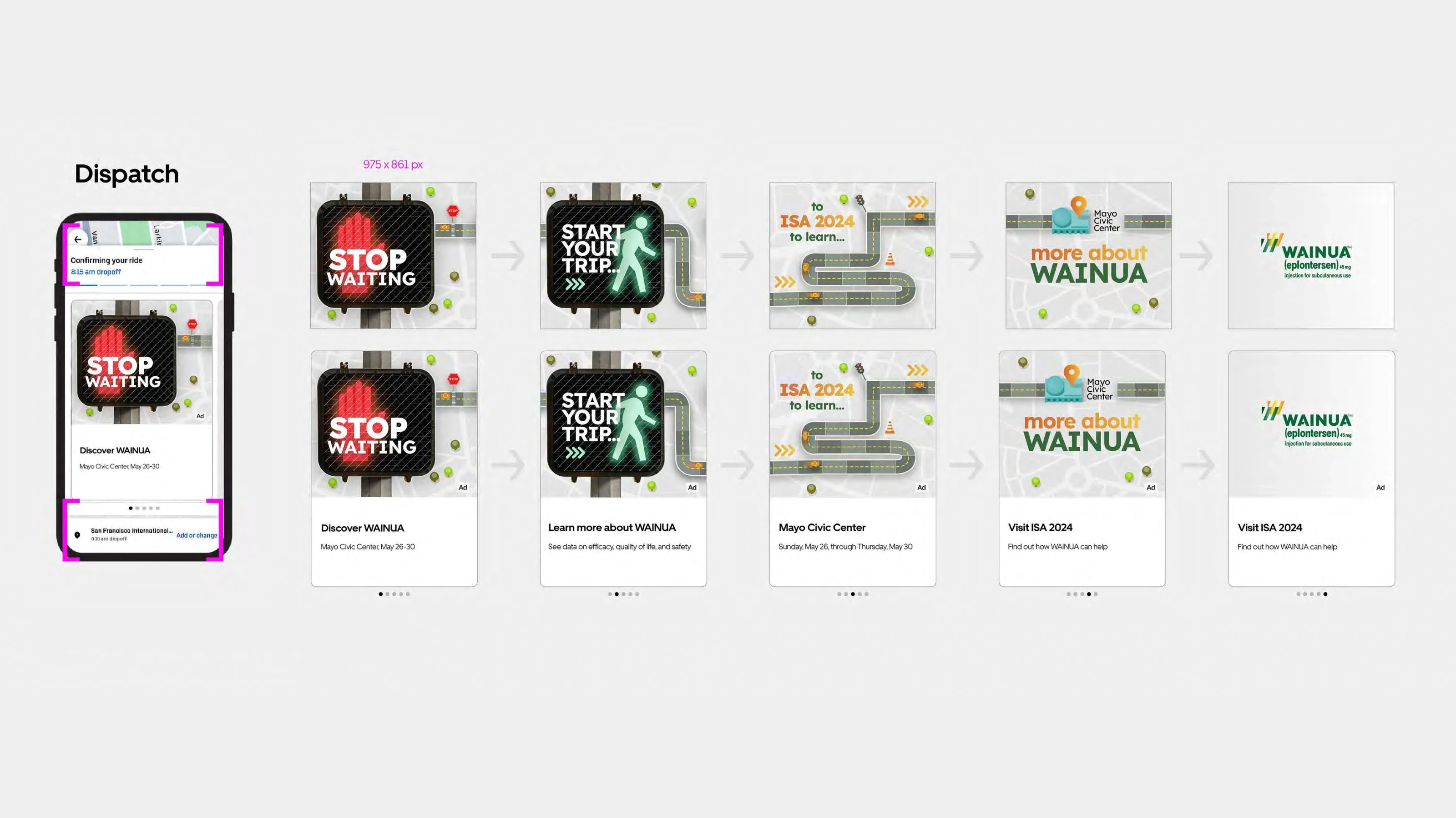 WAINUA rideshare advertising campaign across the Uber rider journey