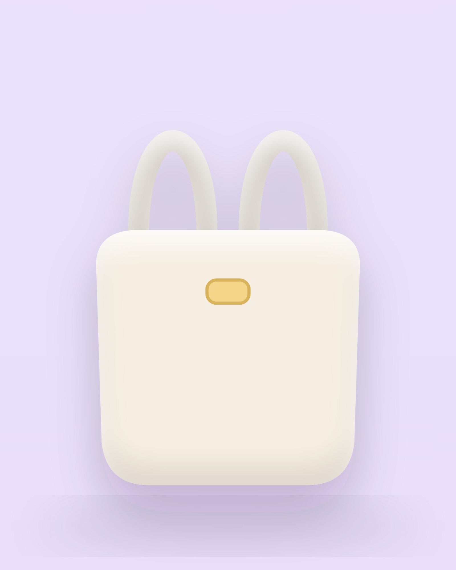 Marshmallow Mini Tote in Cream — detail