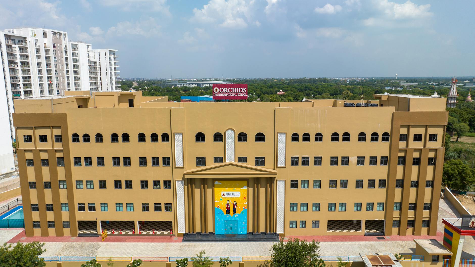 A person uses a smartphone to view a map with several red pins marking the nearest teacher store locations.