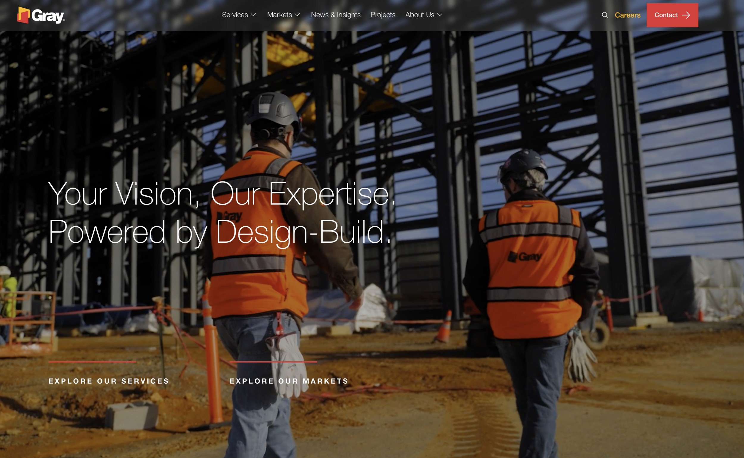 Homepage hero "building relationships that endure"