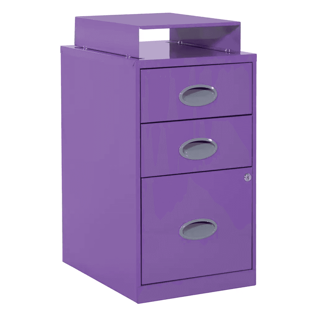 Product image for Metal Three-Drawer File Cabinet