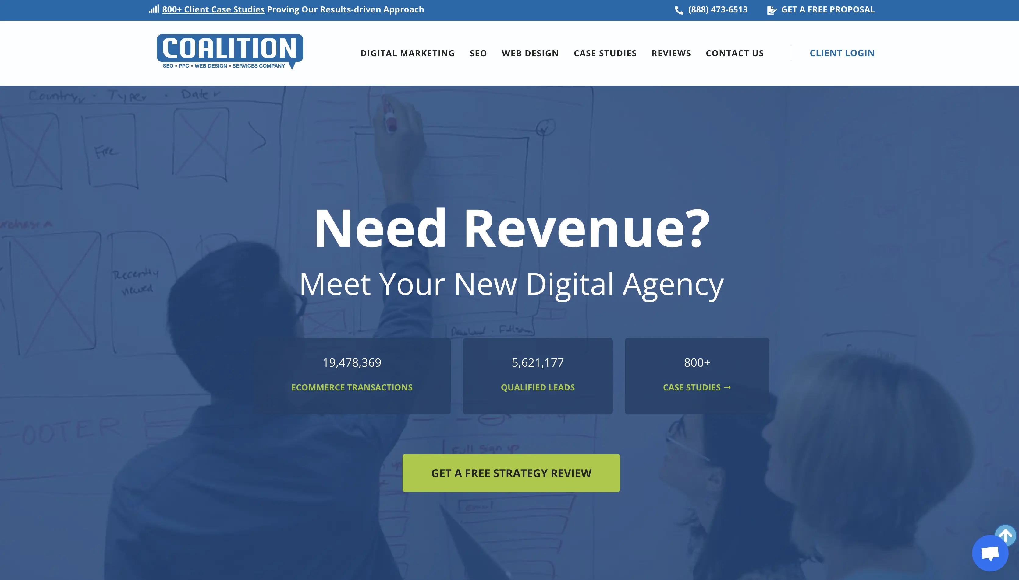 Coalition Technologies — Best for Scale & Technical Depth hero image of their homepage