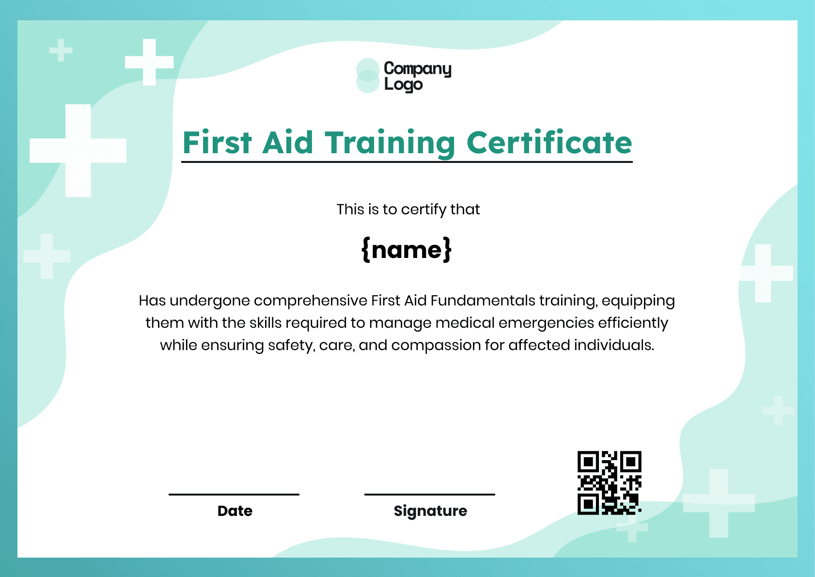 Wauld - Professional and attractive green recognition badge template