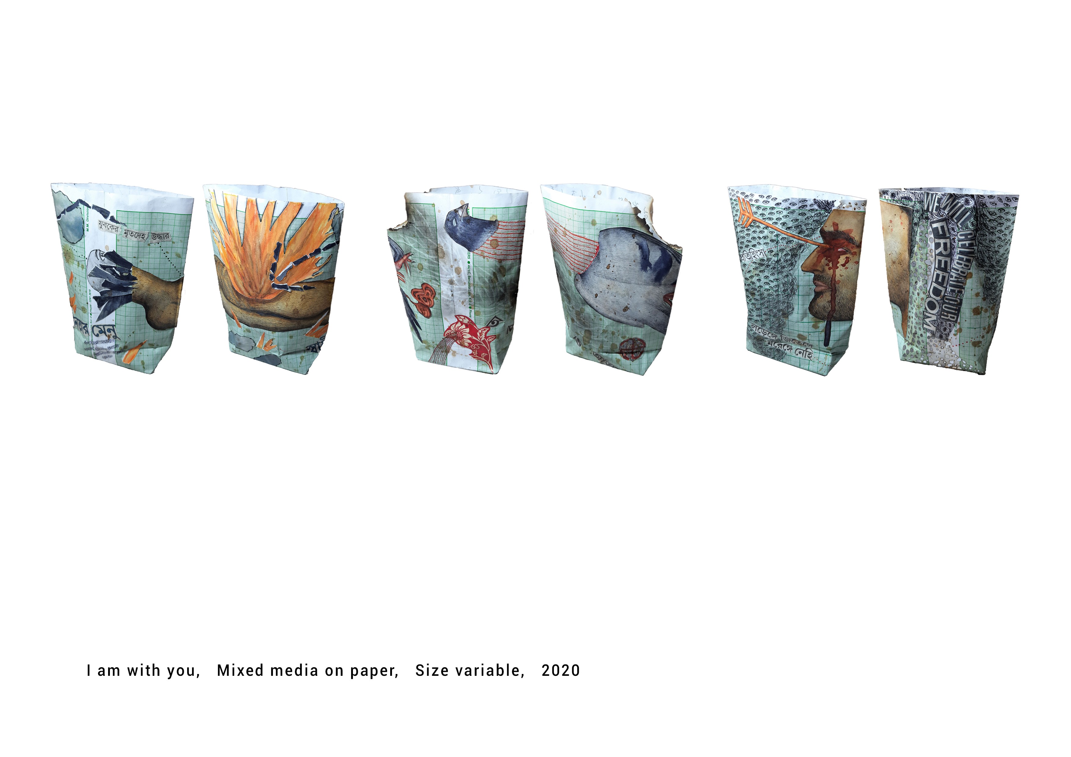 herd of sheep on road painting