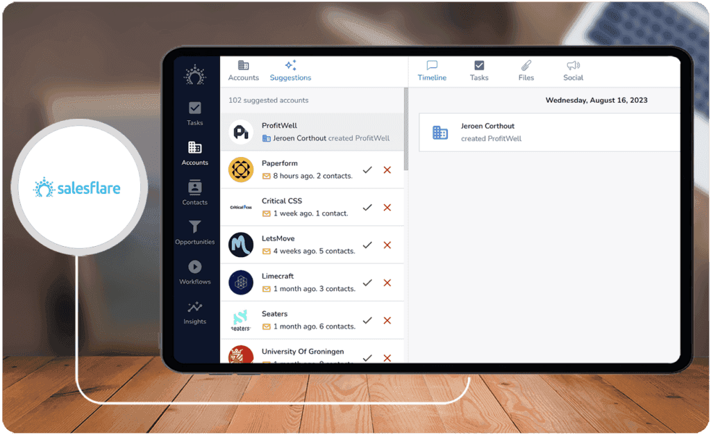 Image of Salesflare app