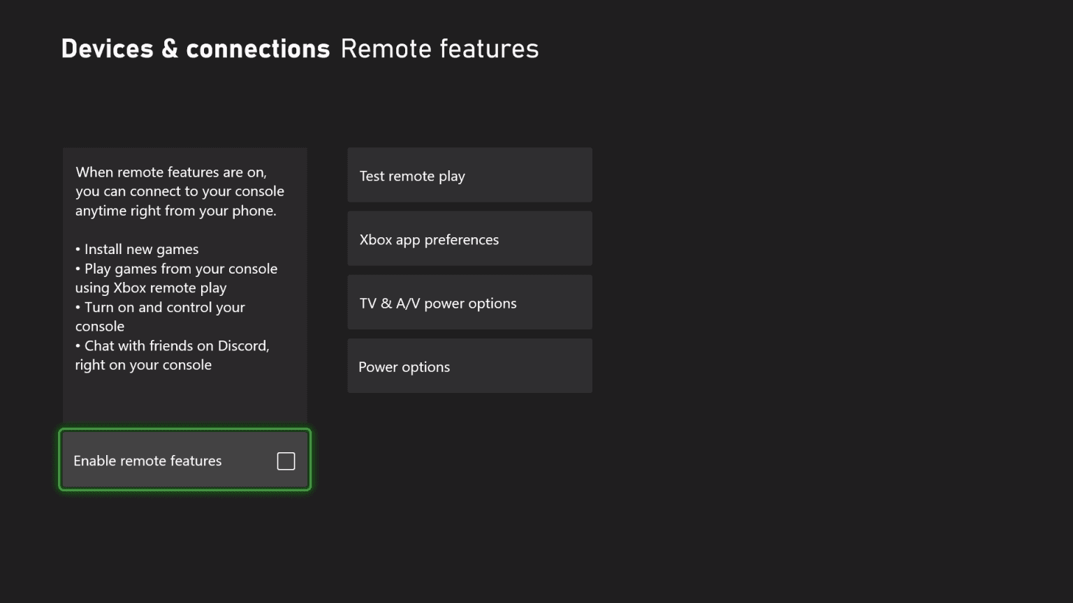 xbox remote play