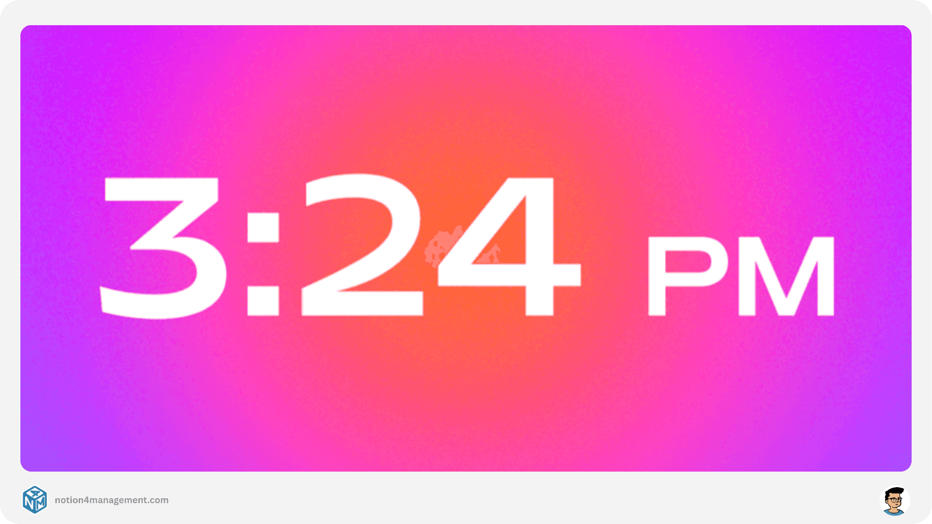 Aura Notion Clock Widget