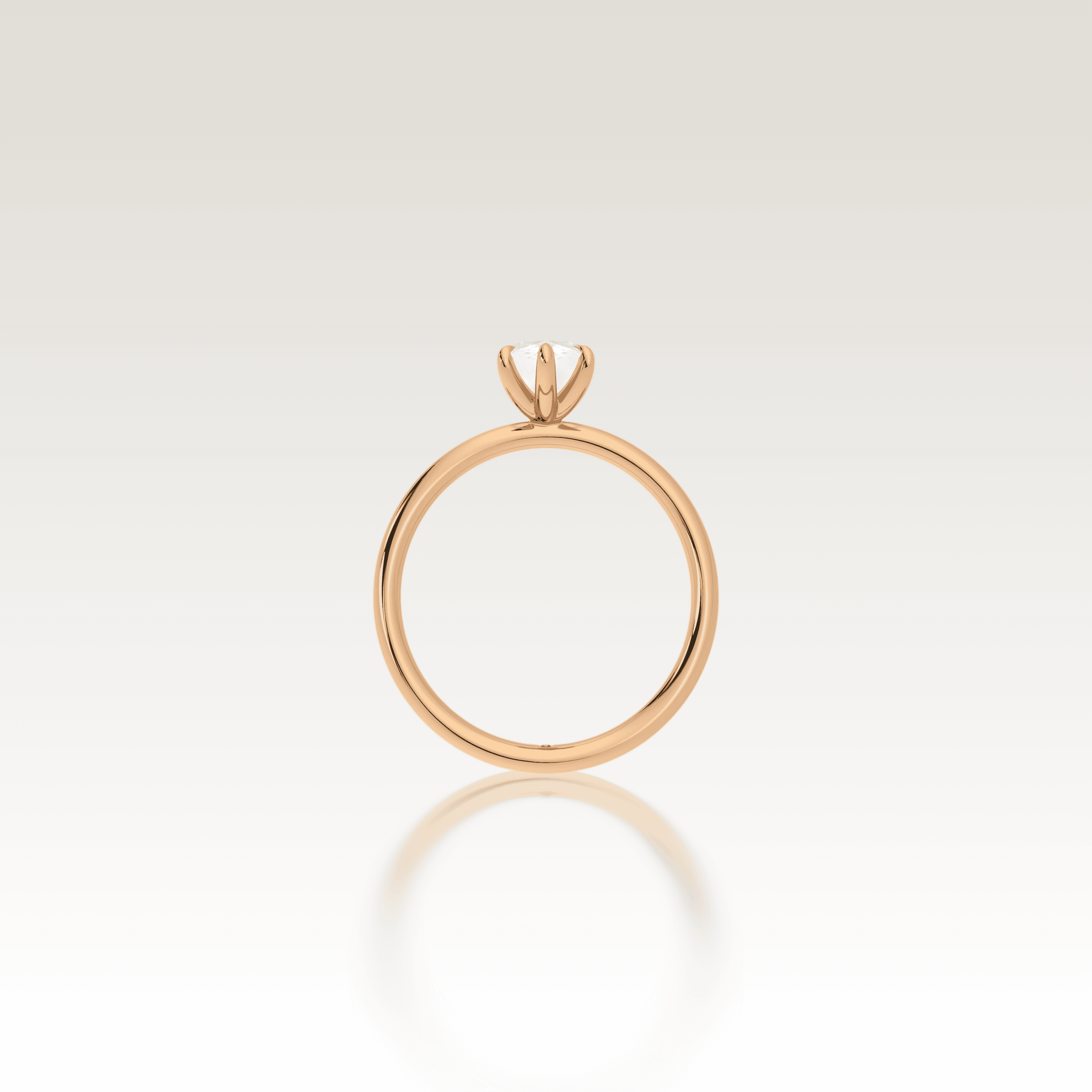 Solitaire Marquise Love Knot Diamond Ring image 2