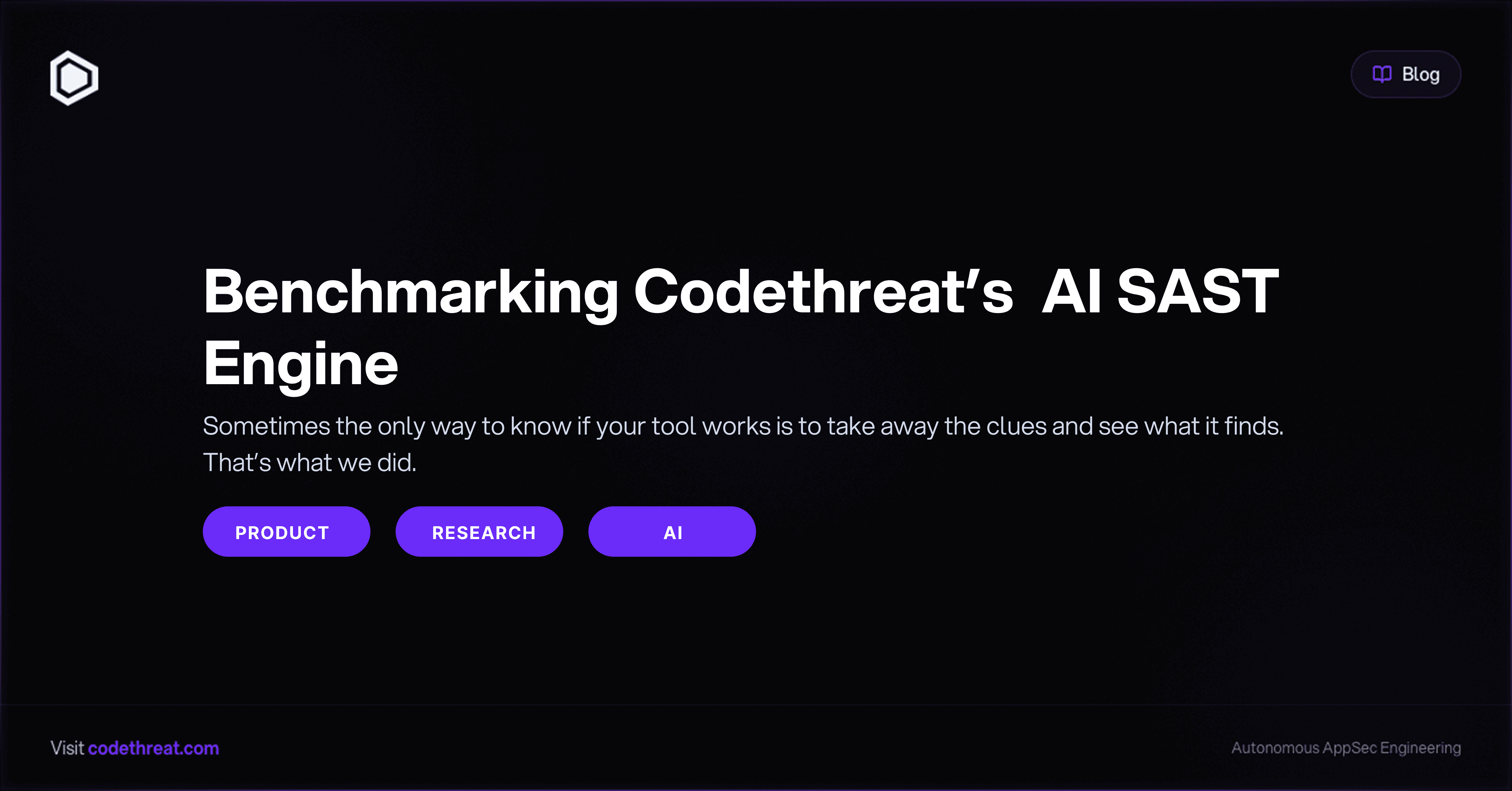 CodeThreat's AI SAST Benchmark