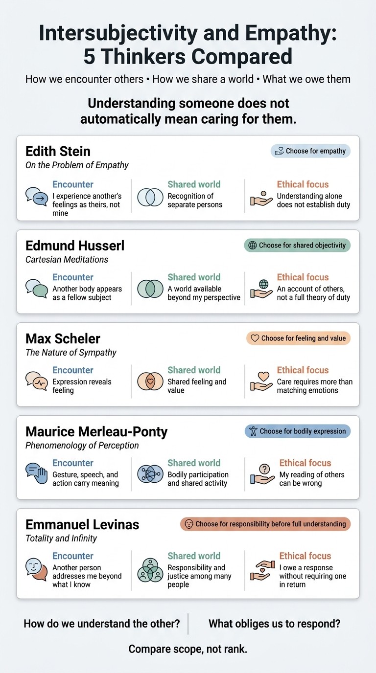 Intersubjectivity and Empathy: 5 Thinkers Compared