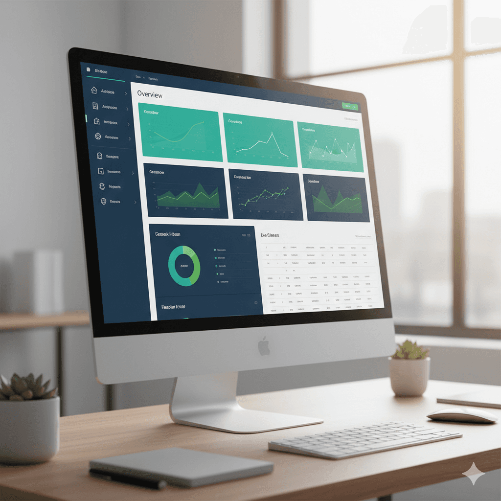 A winding road cuts through rocky terrain, surrounded by patches of green grass and illuminated by sunlight.