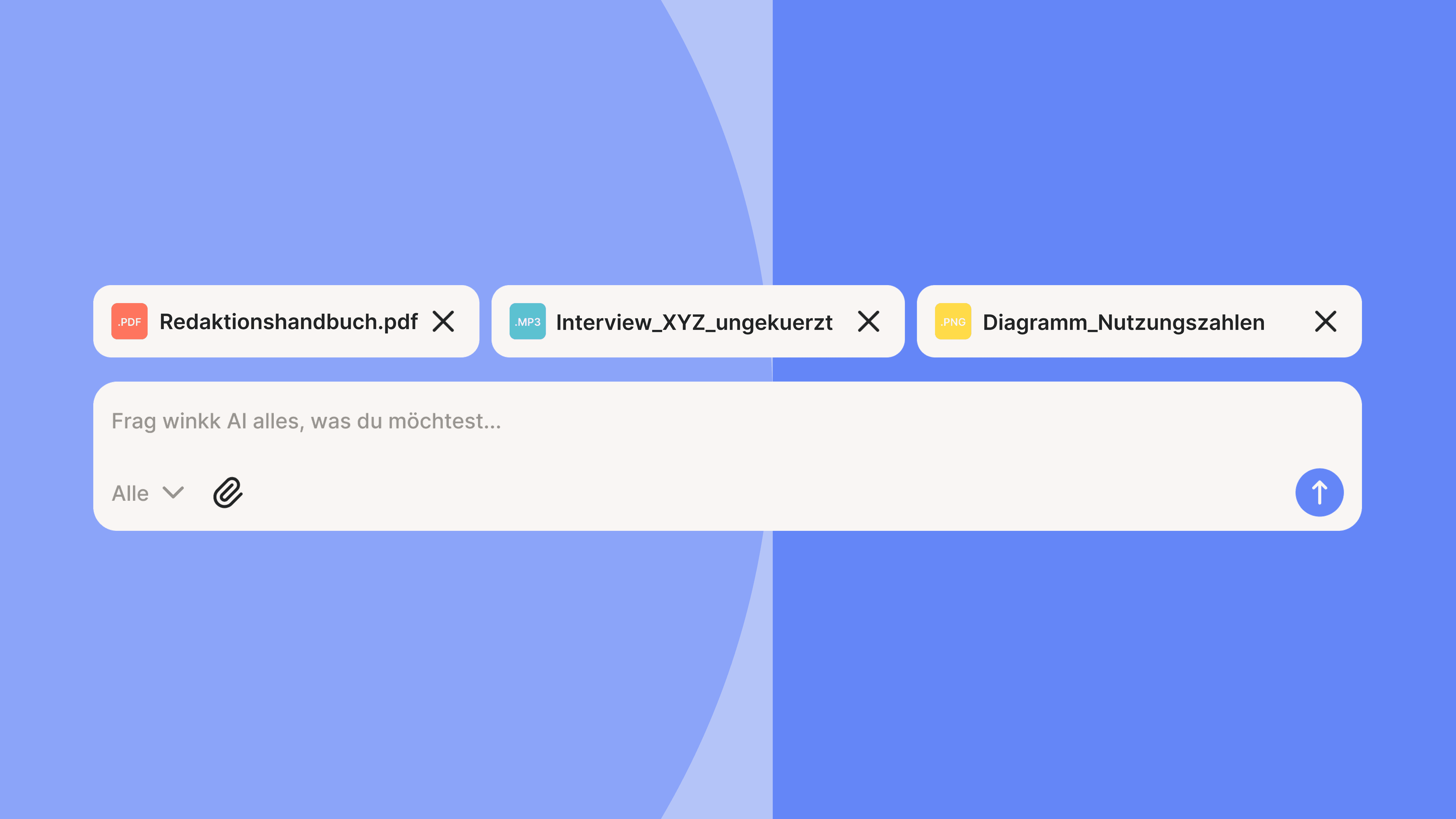 Beispielprompt im winkk AI Chat