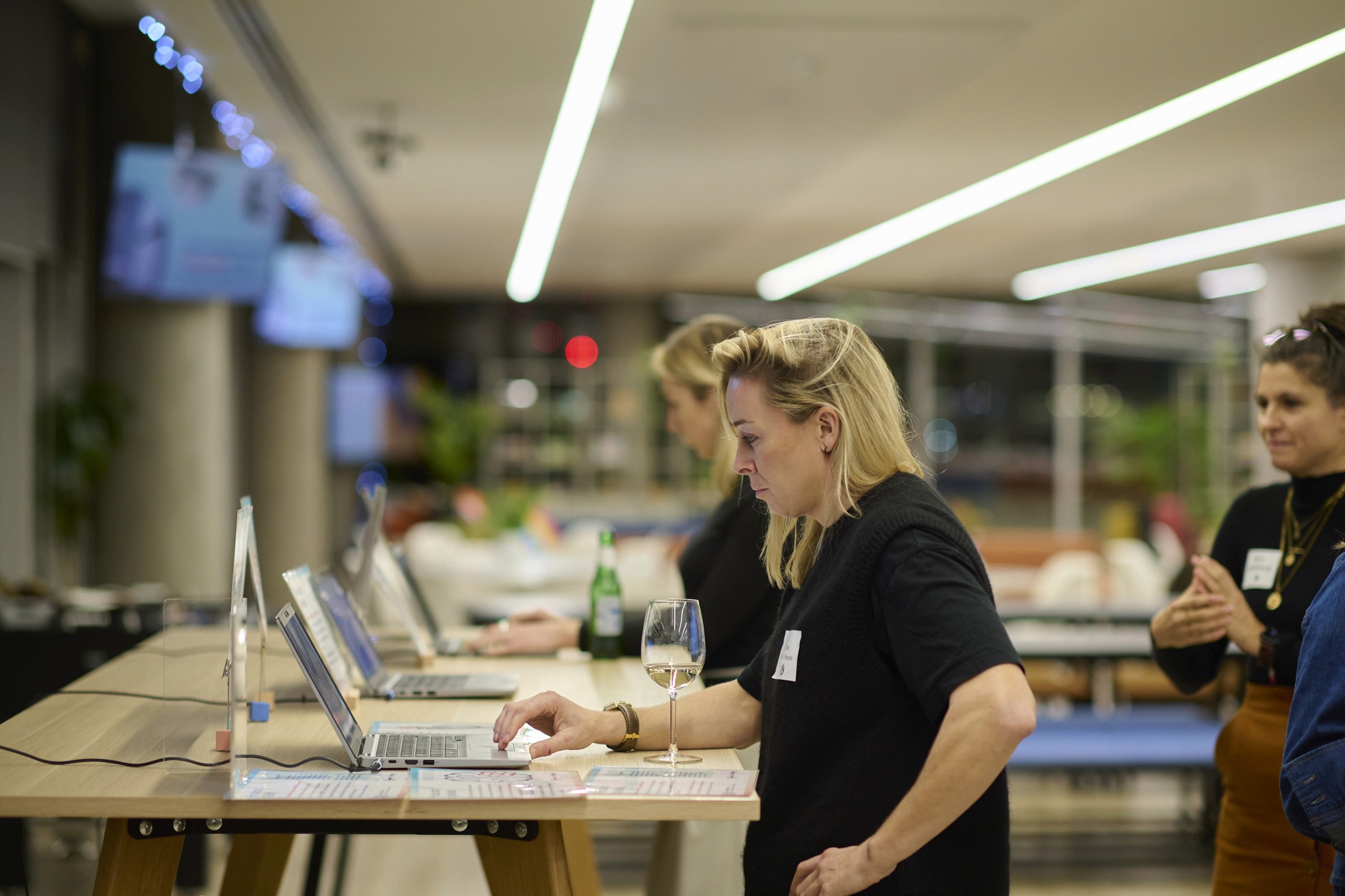 Peers completing exercises during the Accessibility Lab