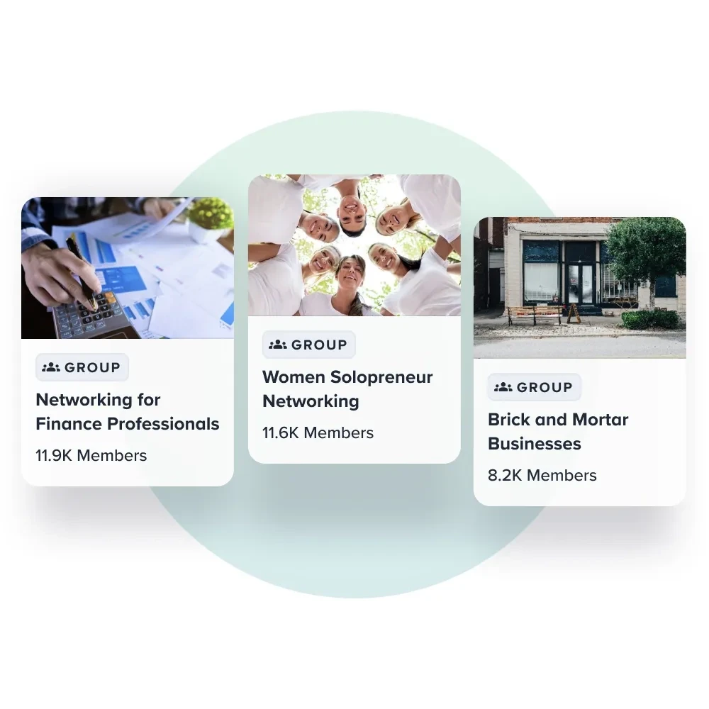 Business networking groups on Alignable