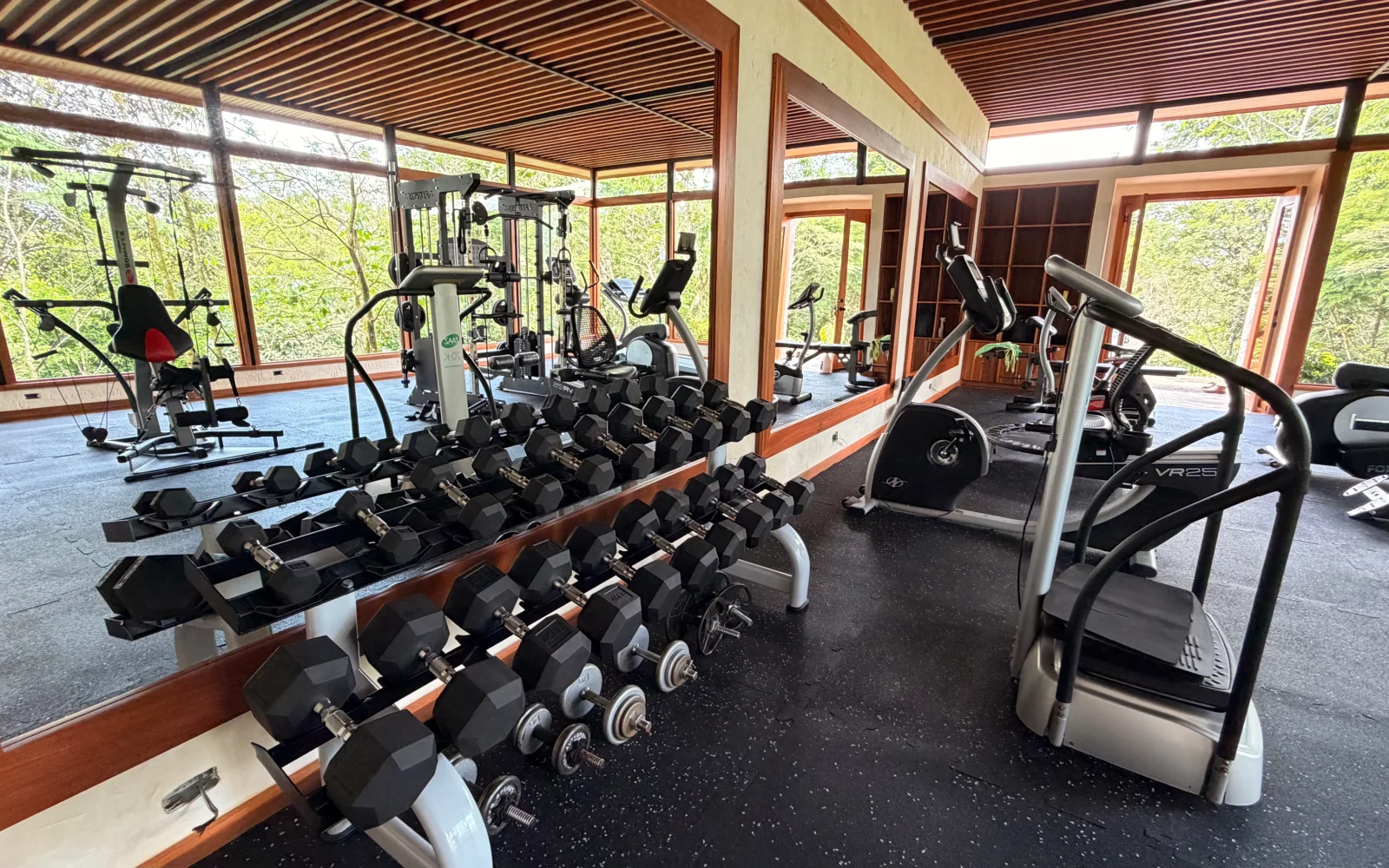 Weights and machinery at the gym