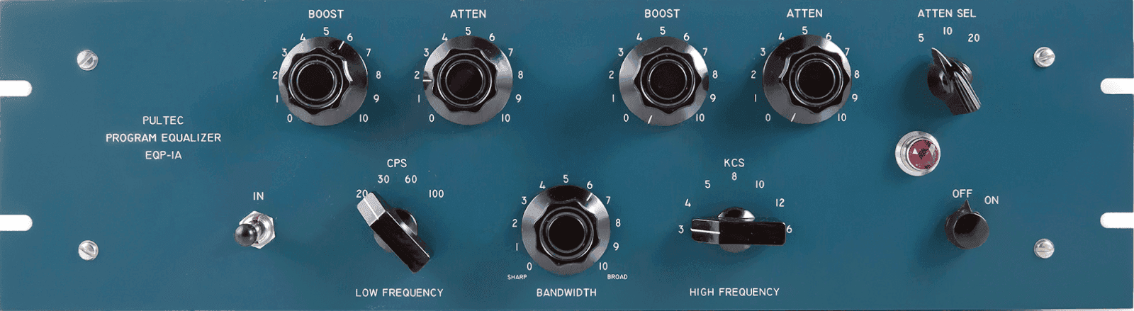 Adjusting EQ with the Pultec EQP-1A