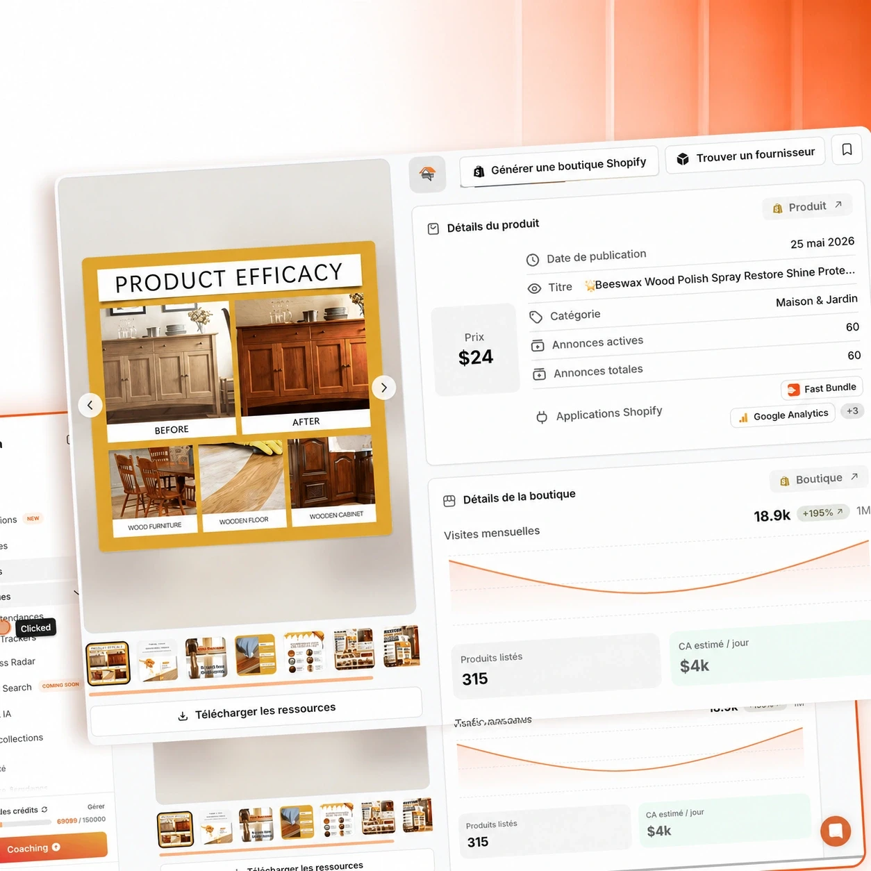 Sélection de produits basée sur les données